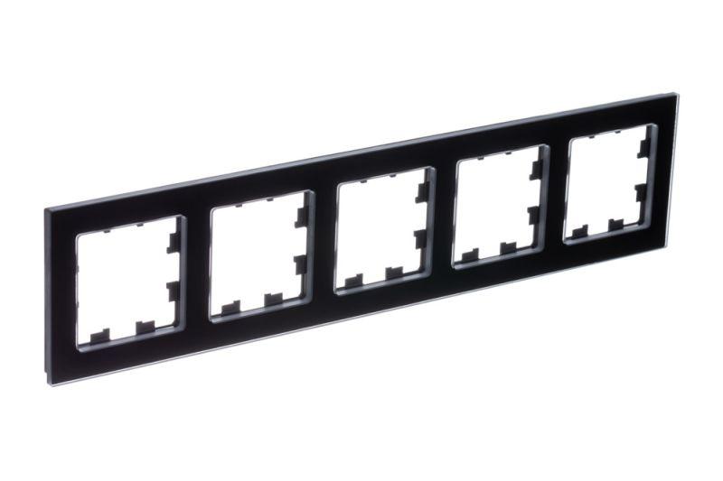 Рамка 5-м AtlasDesign Nature натур. стекло черн. SE ATN361005