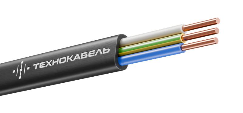 Кабель ВВГ-Пнг(А)-LSLTx 3х2.5 ОК (N PE) 0.66кВ (уп.100м) Технокабель 00-00148527
