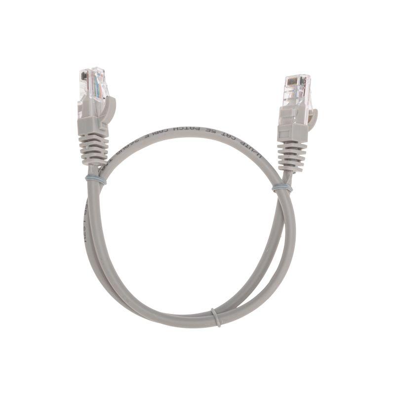 Патч-корд U/UTP CAT 5e RJ45-RJ45 26AWG LSZH сер. 0.5м Rexant 02-0100-05