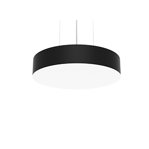 Светильник светодиодный Deleo 25Вт 3000К 400x80мм подвесной с опаловым рассеив. диммер DALI RAL9005 черн. матов. VARTON V1-R0-90201-30D01-2002530