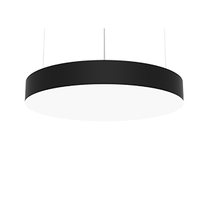 Светильник светодиодный Deleo 45Вт 3000К 600x80мм подвесной с опаловым рассеив. диммер DALI RAL9005 черн. матов. VARTON V1-R0-90202-30D01-2005530