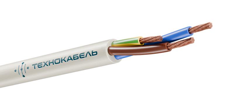 Провод ПВС 3х4 (2х4+1х4) 380В Б (м) Технокабель 00-00148793