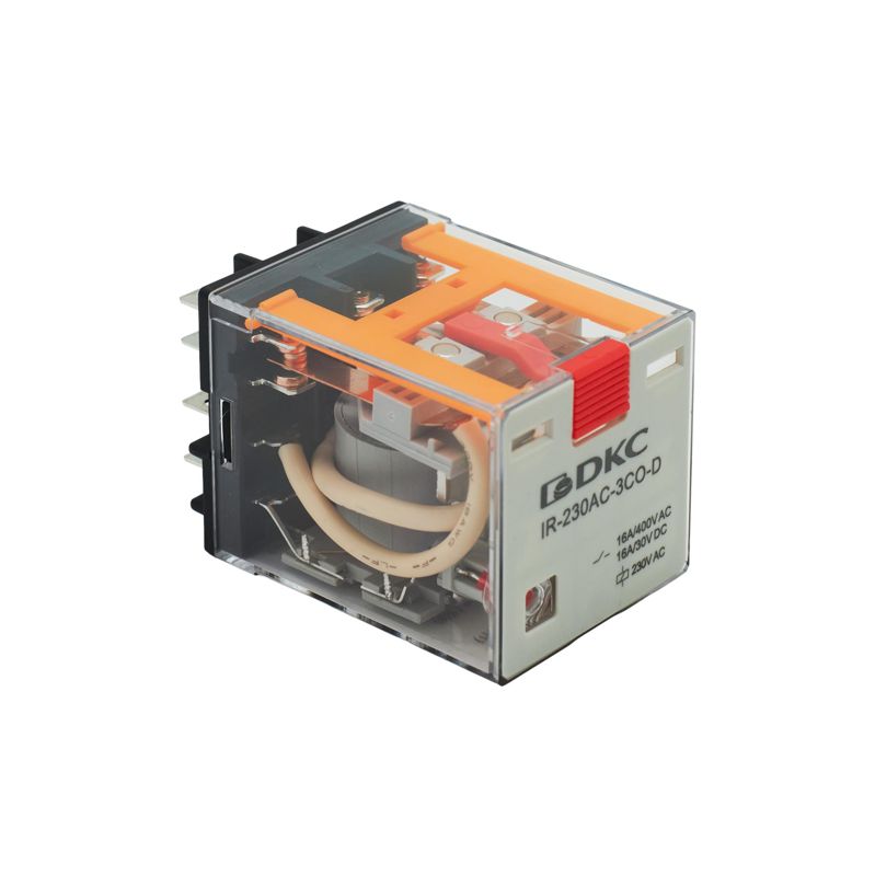 Реле одиночное 230В AC до 16А 3 прекидн. контакта DKC IR-230AC-3CO-D