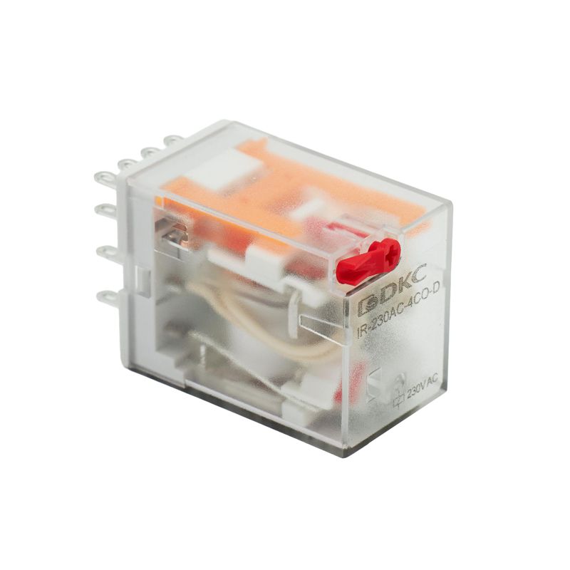 Реле одиночное 230В AC до 6А 4 прекидн. контакта DKC IR-230AC-4CO-D