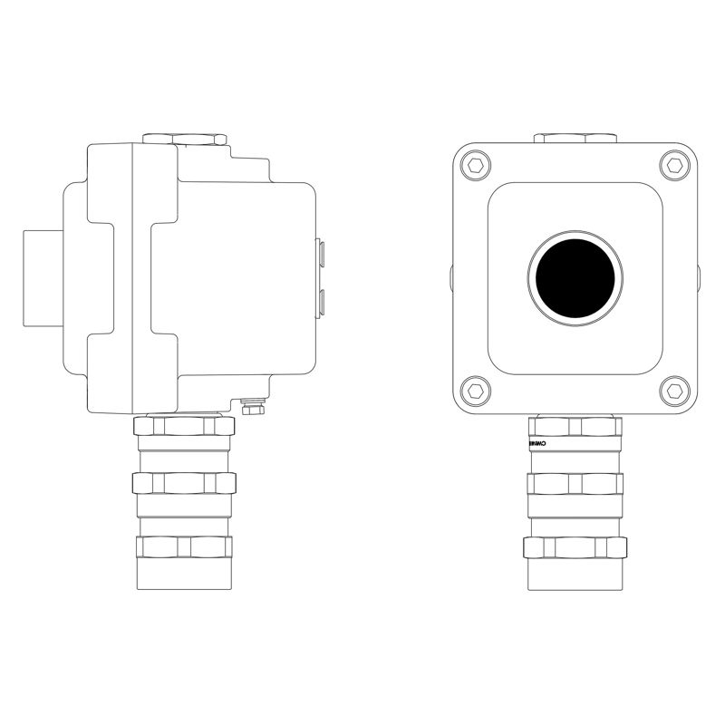 Пост управления взрывонепроницаемый из алюм. LCSD-01-B-MC-P1B(11)x1-PCMB-KA3MHK DKC LCSD21000006