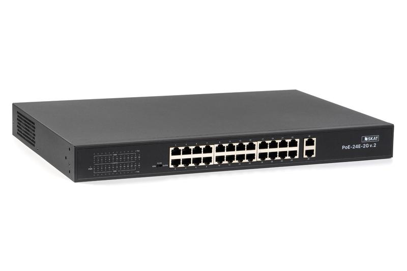 Коммутатор SKAT PoE-24E-2G v.2 PoE Plus 250Вт порты: 24-Ethernet 2-Uplink Бастион 4077