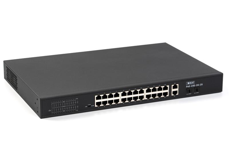 Коммутатор SKAT PoE-24E-2G-2S PoE Plus 260Вт порты: 24-Ethernet 2-Uplink 2-SFP Бастион 4085