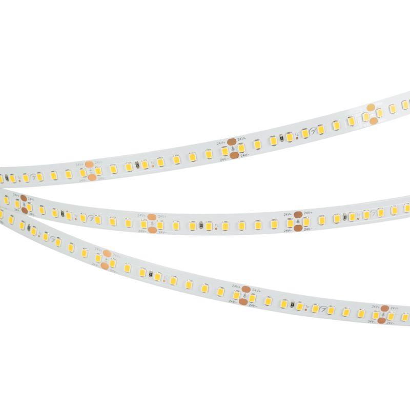 Лента светодиодная RT-A144-10mm 24V Warm 2700К 7.7Вт/м IP20 2835 высок. эффект. 200лм/Вт (уп.5м) Arlight 038781