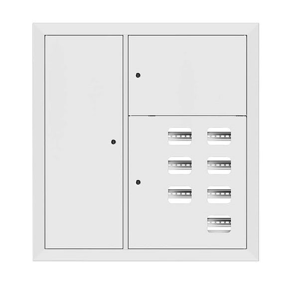 Щит этажный 7кв. слаботочка слева RAL9003 (1000х950х160) PROxima EKF mb29-v-7z-ral9003