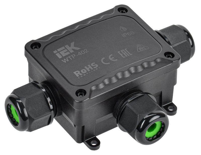 Коробка распределительная герметичная WTP-402 3 ввода IP68 IEK UWB10-T-450-41-03-68