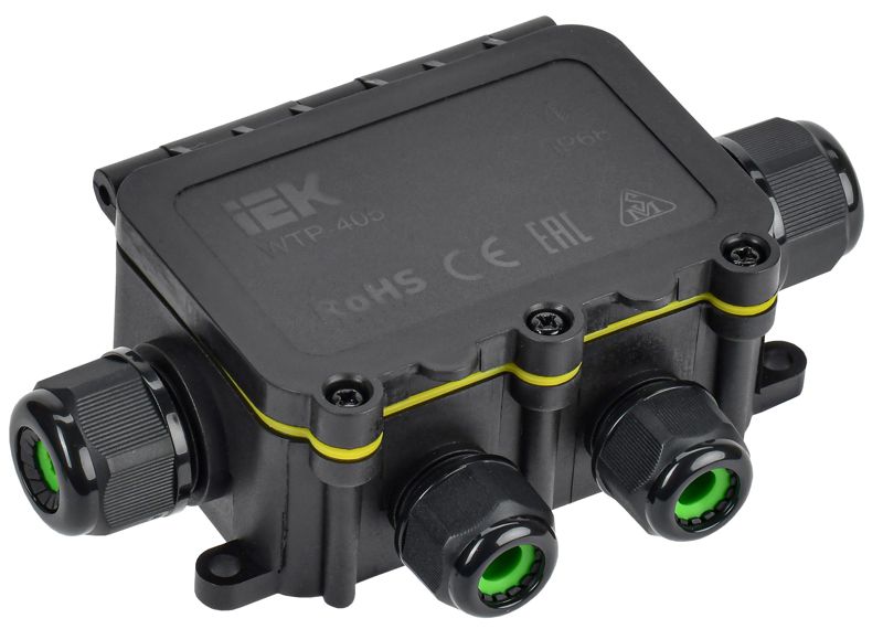 Коробка распределительная герметичная WTP-405 6 вводов IP68 IEK UWB10-X-450-41-06-68