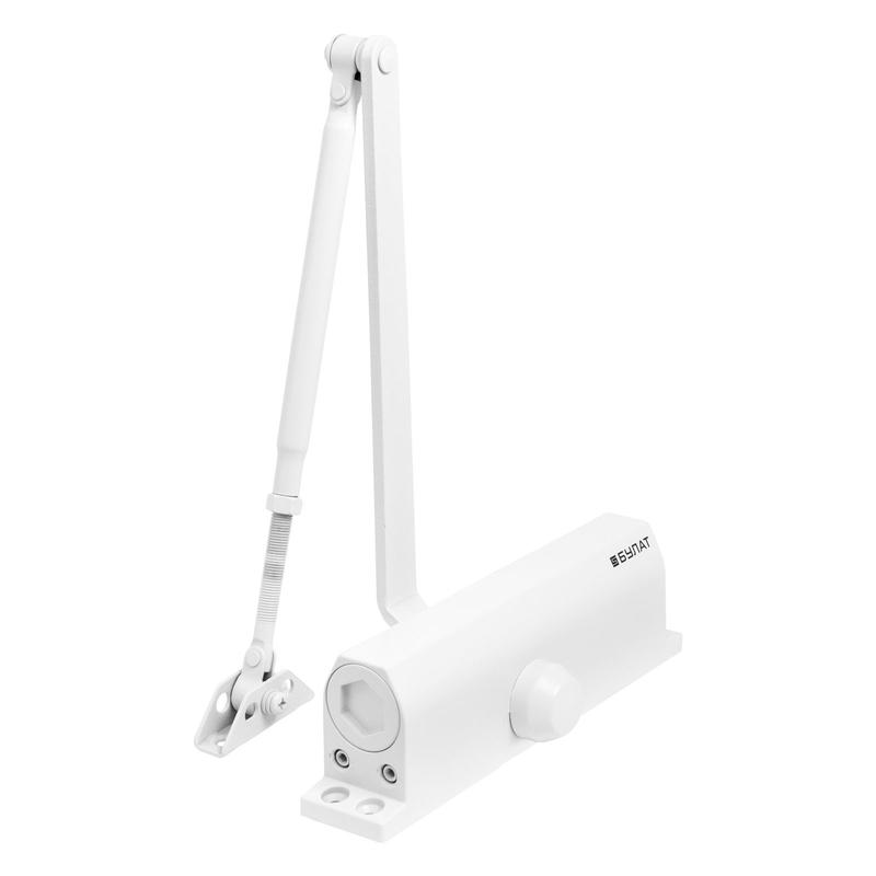 Доводчик дверной ULTIMATE ДД-180 A-W (110-180кг) морозостойкий бел. Булат 14 932