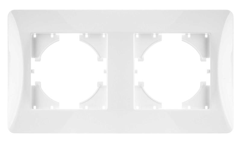 Рамка 2-м Ugra бел. матов. GUSI С1120-041