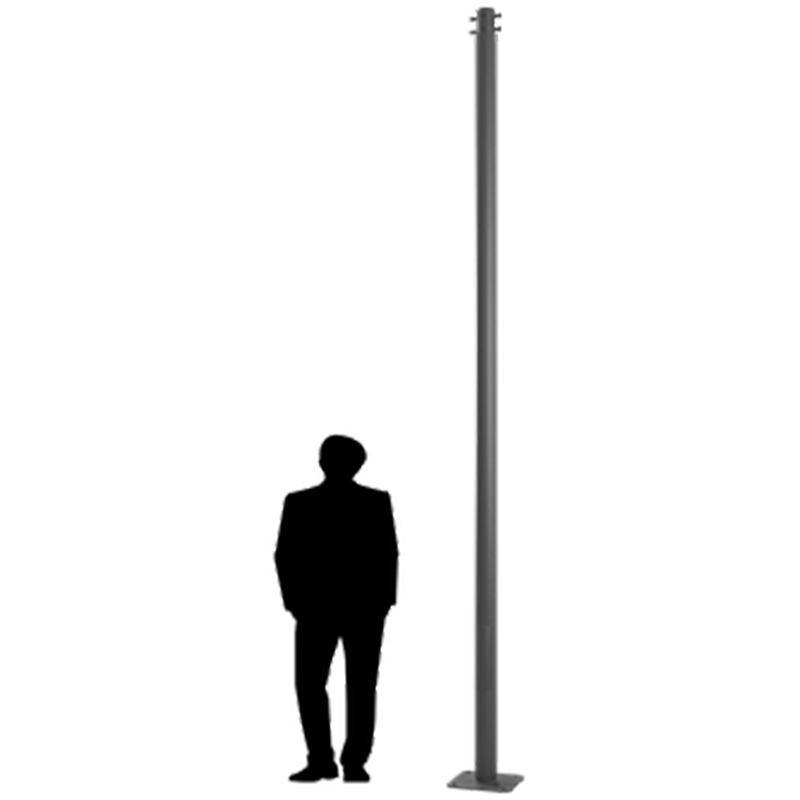 Опора освещения PODIUM 3M D89 T1 RAL9005 (без ЗДФ) СТ 4702001610