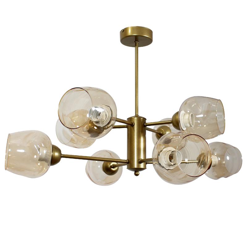 Светильник НПБ 01-8х60-111 "Адель" 181 (плафон 8268) E27 [ИМ] потолочный зол. Элетех 1005405232