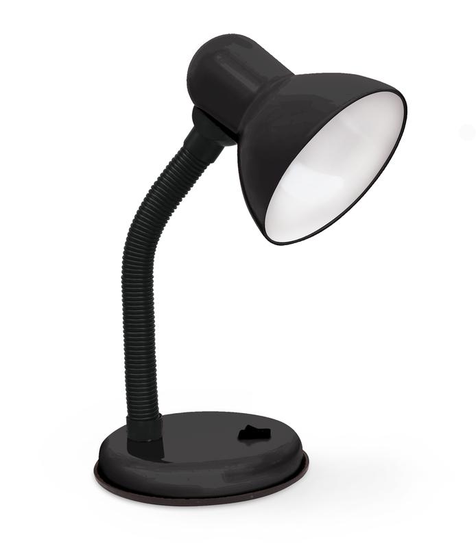 Светильник настольный СНО 22Ч 60Вт E27 230В под лампу на основании с подвесом черн. IN HOME 4690612046877