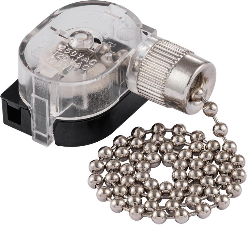 Выключатель цепочка 2А серебр. Duwi 26801 7