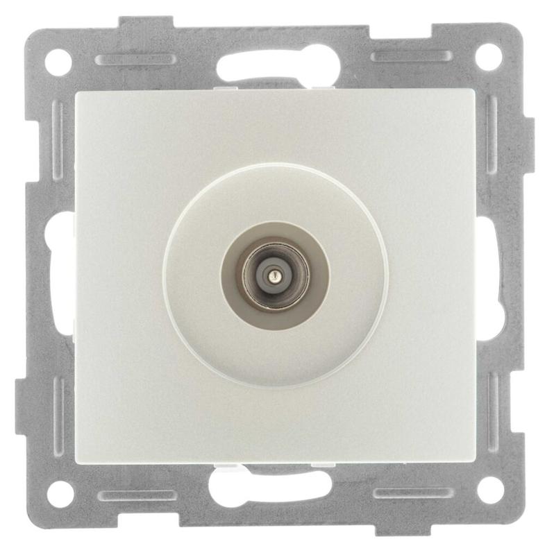 Механизм ТВ розетки 1-местн. СП Bravo жемчуж. GUSI С10А1-028