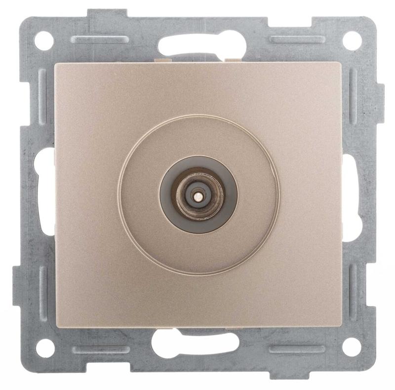 Механизм ТВ розетки 1-местн. СП Bravo шампань GUSI С10А1-027