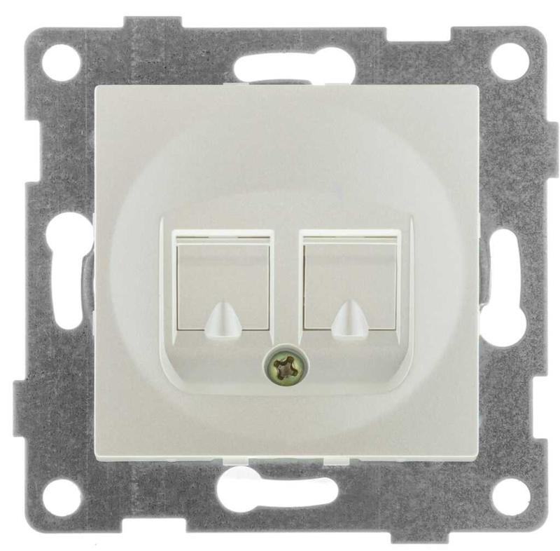 Механизм розетки компьютерной RJ45 1-местн. СП Ugra жемчуж. GUSI С11К1-028