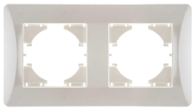 Рамка 2-местн. Ugra жемчуж. GUSI С1120-028