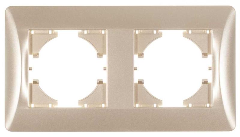 Рамка 2-местн.Ugra шампань GUSI С1120-027