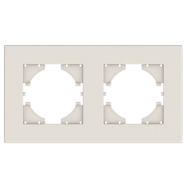 Рамка 2-местн. City беж. GUSI С1112-003