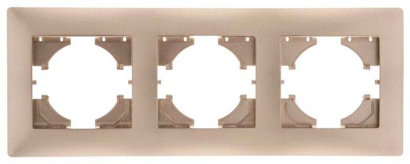 Рамка 3-местн. Bravo шампань GUSI С1030-027