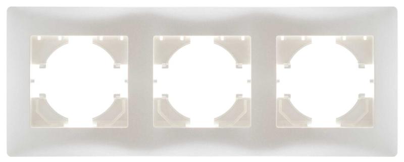 Рамка 3-местн. Bravo жемчуж. GUSI С1030-028