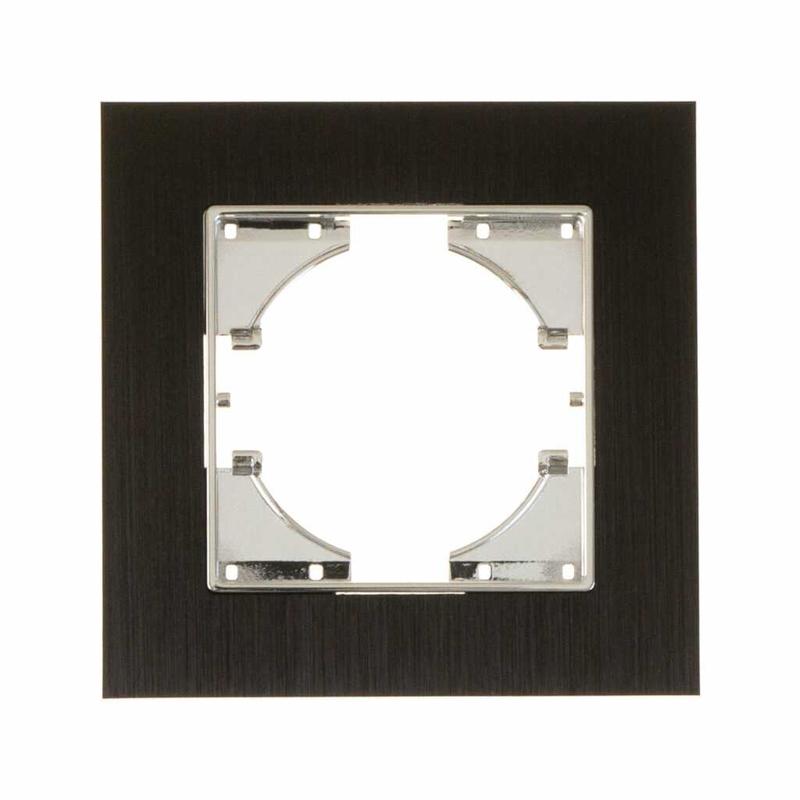 Рамка 1-местн. Ugra алюм. корич. GUSI С1110-036