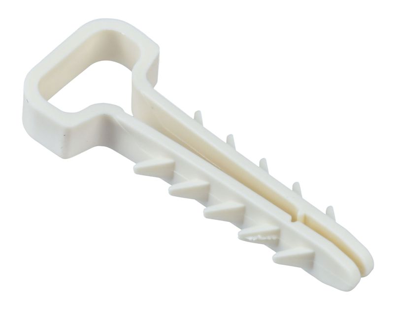 Дюбель-хомут 6х12мм для плоского кабеля нейлон бел. (уп.25шт) IEK UDH14-06-12-025-K01