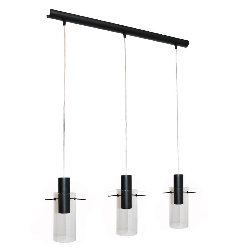 Светильник "Лорд" 231 (плафон 9003) НСБ 01-3х60-168 Е27 (ИМ) подвесной черн. Элетех 1005405106