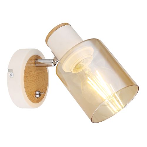 Светильник Jamilly 7057-701 40Вт 1хE27 настен./потолочн. спот поворотн. с выключателем Rivoli Б0054660