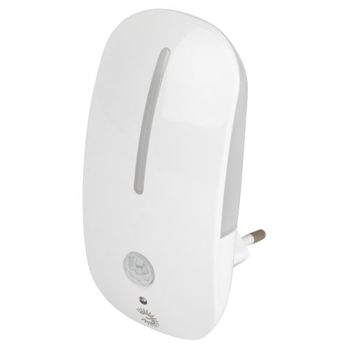 Светильник светодиодный NN-621-LS-MS-W ночник в розетку с датчиком освещенности и датчиком движения бел. ЭРА Б0057212