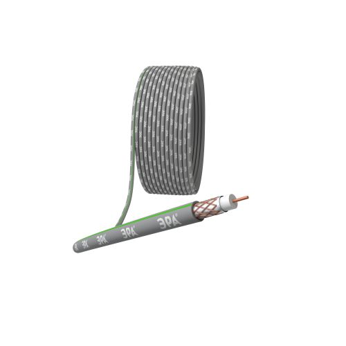 Кабель коаксиальный SAT 703 B 75 Ом Cu/(оплетка Cu 75%) нг(А)HF сер. (уп.100м) Эра Б0044616