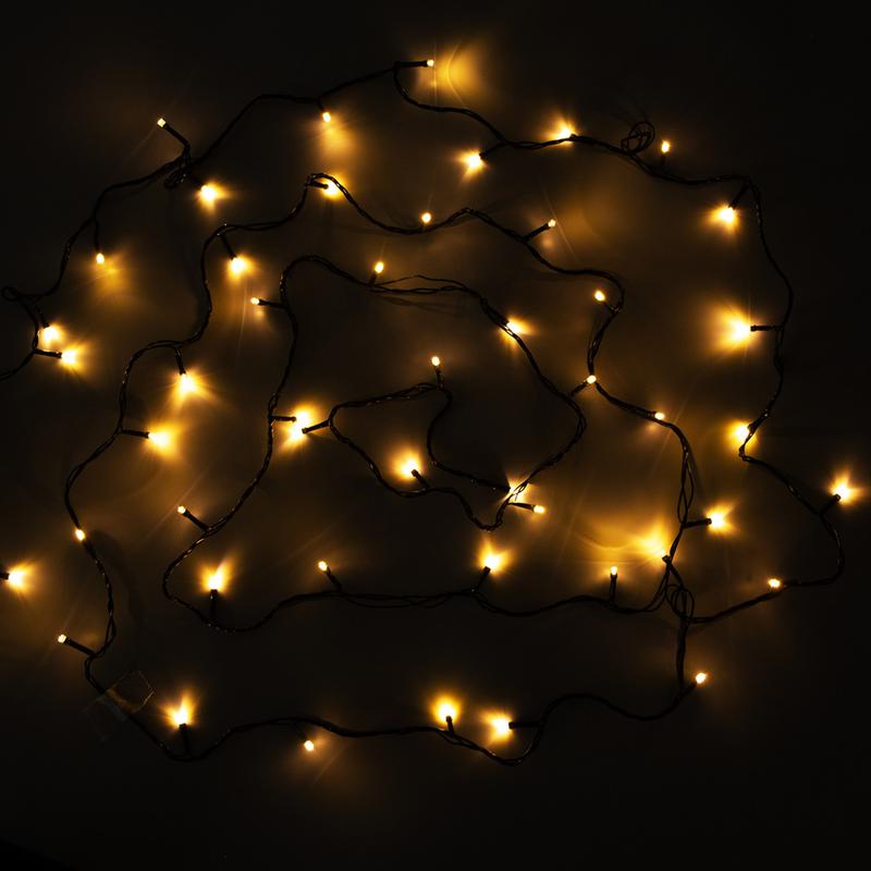 Гирлянда "Нить" 5м ILD050C-GWW 50 тепл. бел. светодиодов с контроллером для помещений SHLights 4690601049605