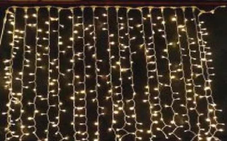 Гирлянда "Занавес" LDCL544-Y-E 544 желт. светодиодов 1.5х2.2м 16 нитей соединяемый до 8шт для помещений SHLights 4690601035615