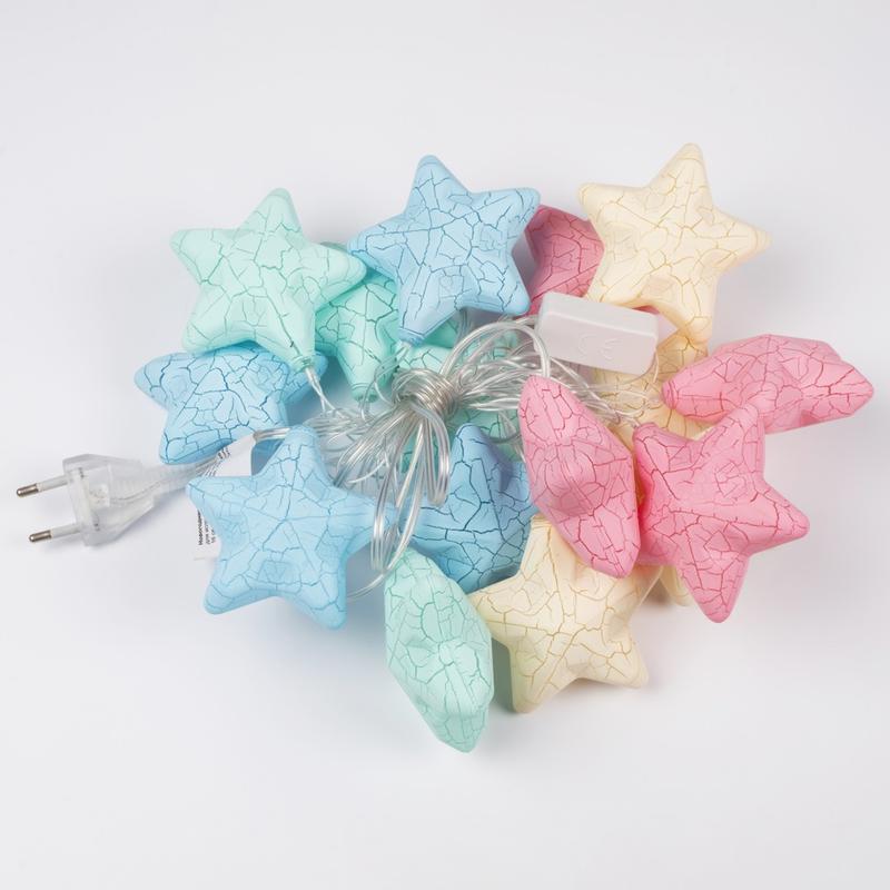 Гирлянда "Звезды" 2.25м ILD-16WW-ST 16 тепл. бел. светодиодов для помещений SHLights 4690601047298