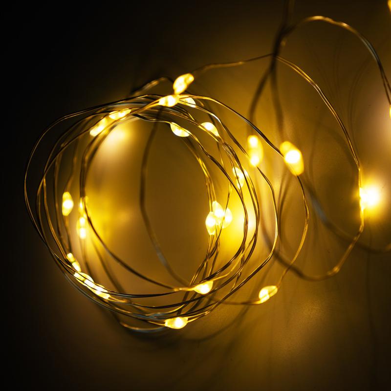 Гирлянда "Нить" 2.17м LDM30C-WW-BO 30 тепл. бел. минисветодиодов для помещений SHLights 4690601042170