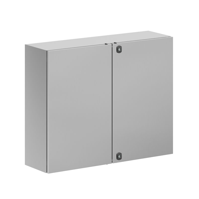 Корпус навесной STH с М/П двухдверный из нержавеющей стали AISI304 800х1000х300мм с фланцем DKC R5STH0813F-304