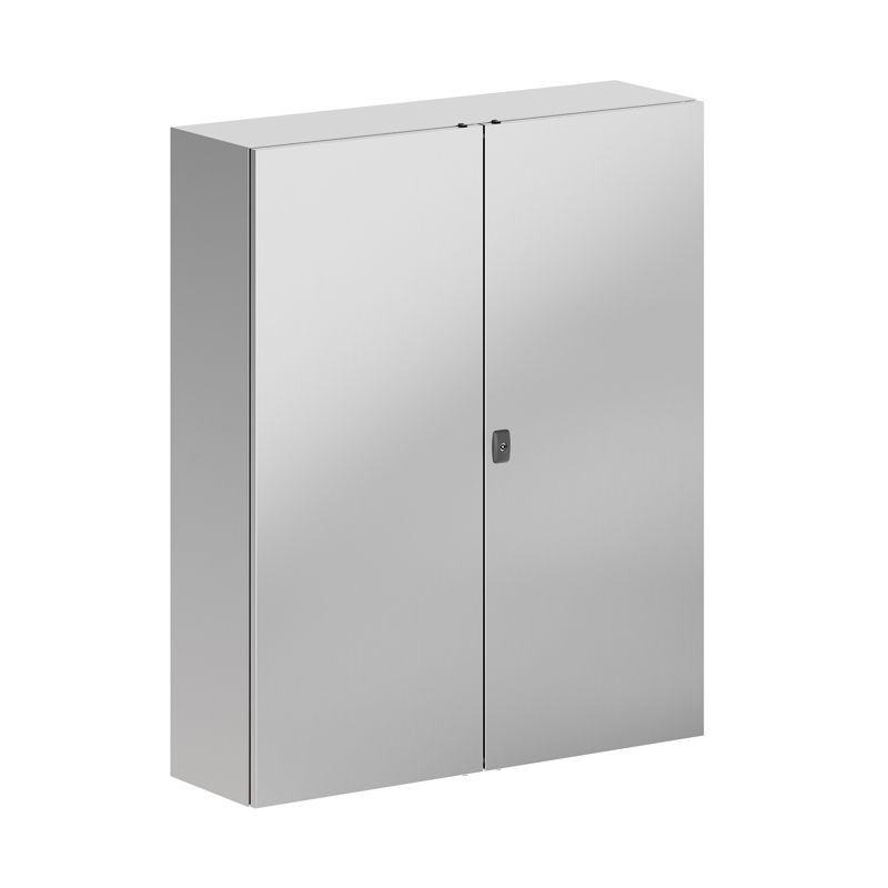 Корпус навесной STH с М/П двухдверный из нержавеющей стали AISI316 1200х1000х300мм с фланцем DKC R5STH1213F-316