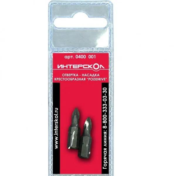 Бита "Pozidriv" РZ1 25мм (уп.2шт) ИНТЕРСКОЛ 0400.001