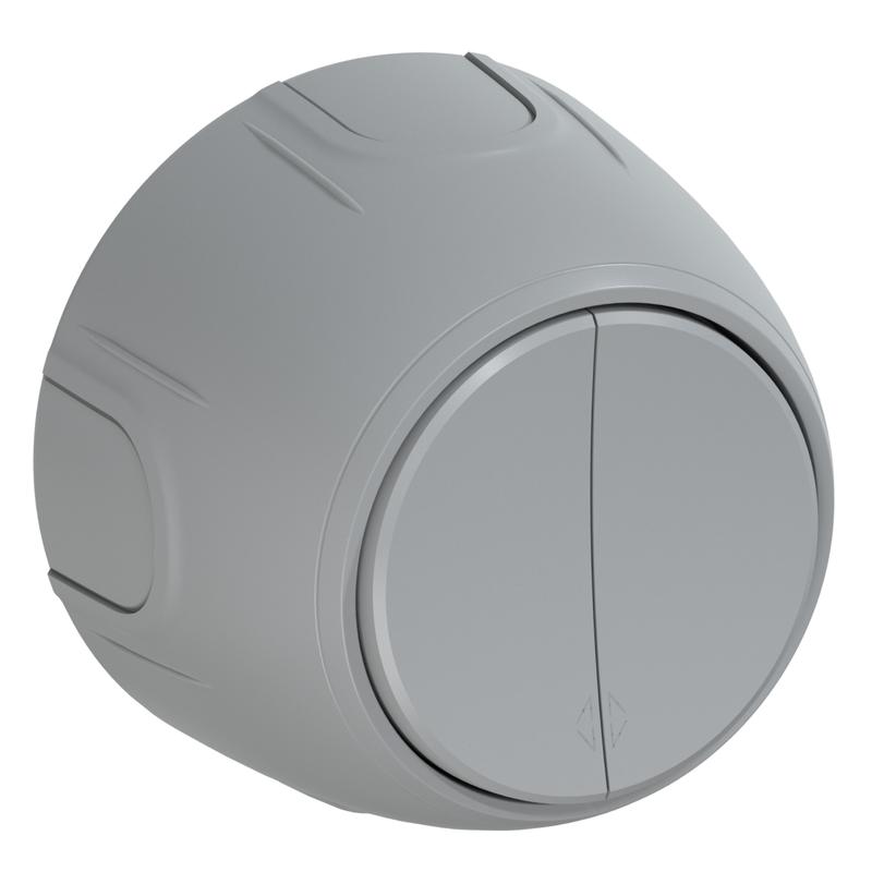 Переключатель 2-м Rotondo сер. OneKeyElectro 7700959