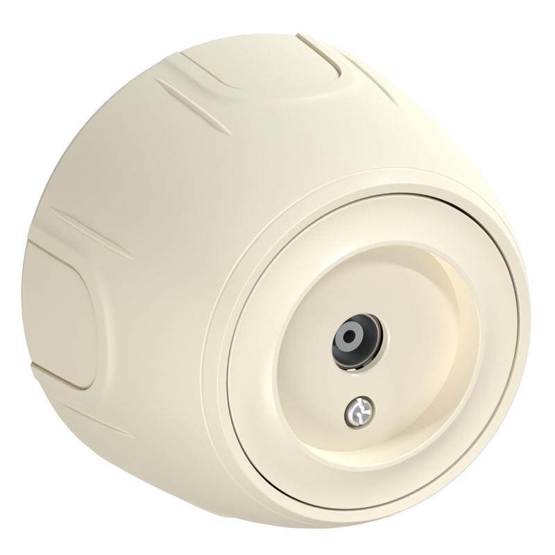 Розетка телевизионная TV Rotondo беж. OneKeyElectro 7700882