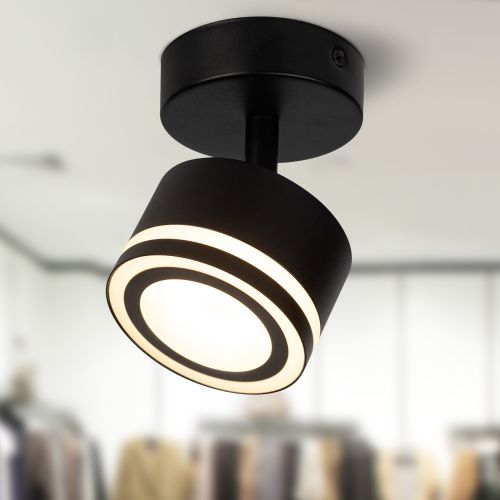 Светильник OL52 BK GX53 IP20 настен./потолочн. спот черн. Эра Б0059807