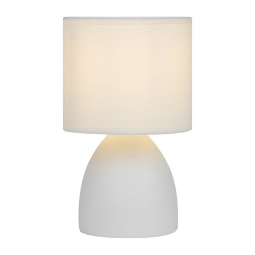 Лампа настольная Nadine 7042-502 1хE14 40Вт керамика бел. с абажуром Rivoli Б0053455