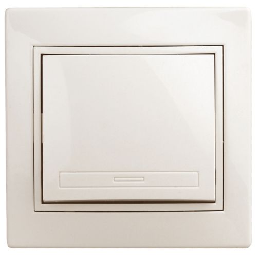 Кнопка включения СП Plano 1-109-02 10А 250В IP20 Plano слон. кость Intro Б0053832