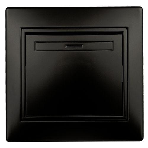 Переключатель промежуточный 1-кл. СП Plano 1-108-05 10А IP20 250В антрацит Intro Б0053823