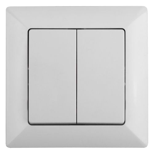 Переключатель 2-кл. СП Solo 4-107-01 10А 250В IP20 бел. Intro Б0053609