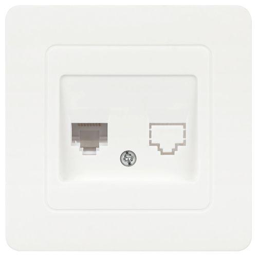 Розетка компьютерная 1-м СП Style 7-303-01 RJ45 бел. Intro Б0060649